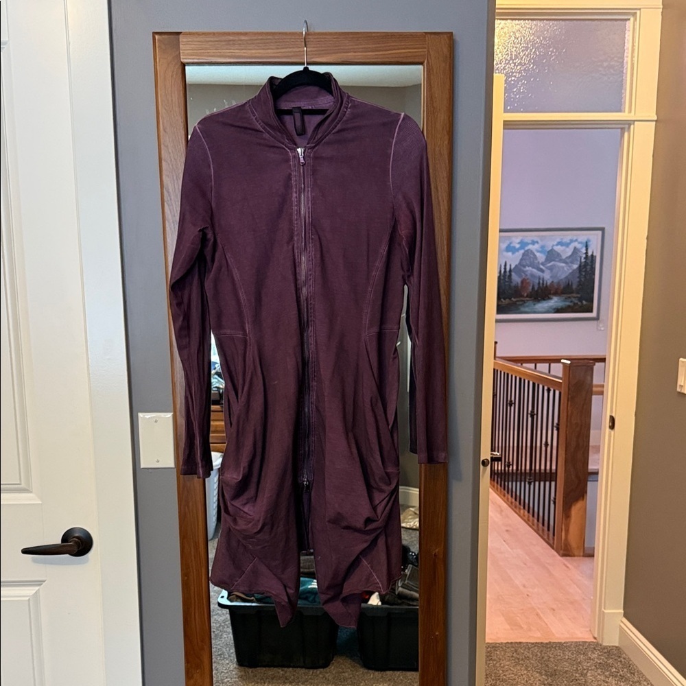 Elegant Purple Women's zip up jacket